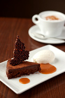 Choc Espresso Mousse Torte w/Chocolate Crunch Garnish